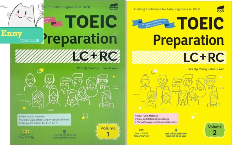 Trọn bộ sách TOEIC Preparation LC + RC Volume 1 và Volume 2