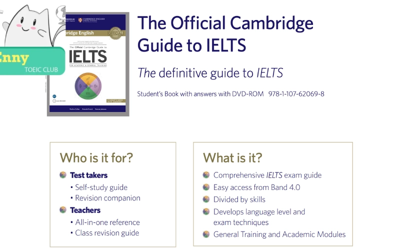 The Official Guide to IELTS Cambridge content